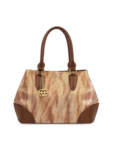 

Eske Tan Self Design Handheld Leather Bag