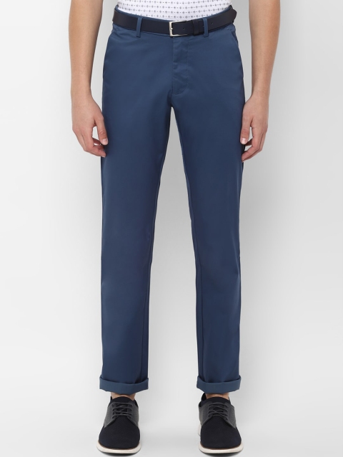 

Allen Solly Men Navy Blue Regular Fit Solid Regular Trousers