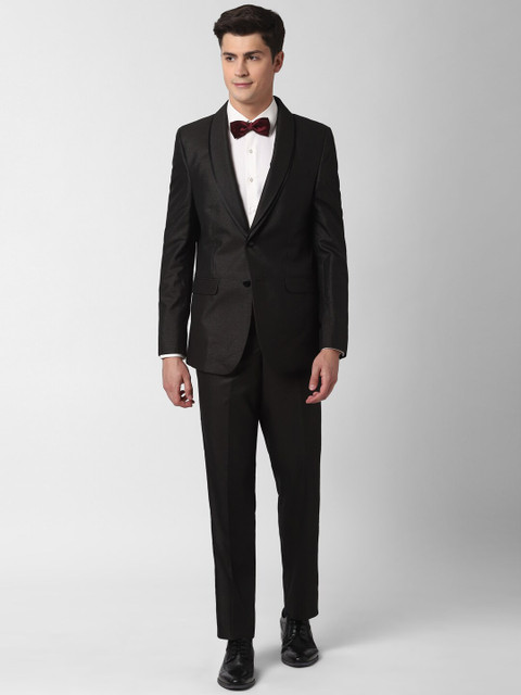 

Peter England Men Black Solid Slim-Fit Single-Breasted Formal Suit