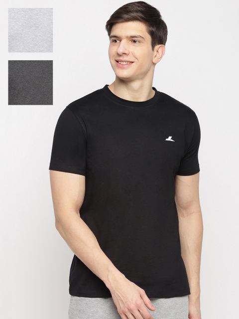 

SPARROWHAWK Men Pack of 3 Multicoloured Solid Round Neck T-shirt, Multi