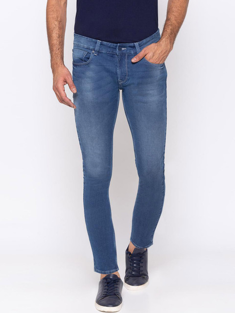

SPYKAR Men Blue Slim Fit Mid-Rise Clean Look Jeans