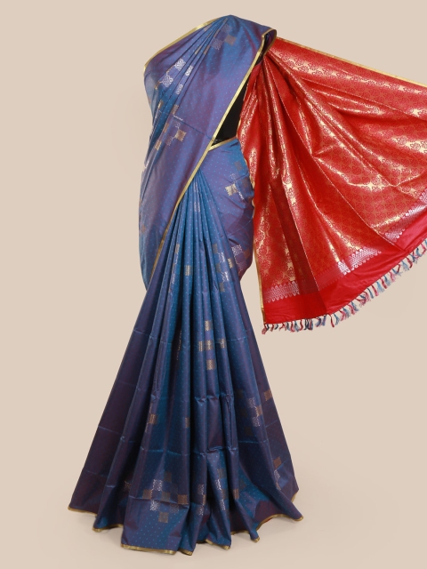 

Pothys Blue Woven Design Art Silk Saree