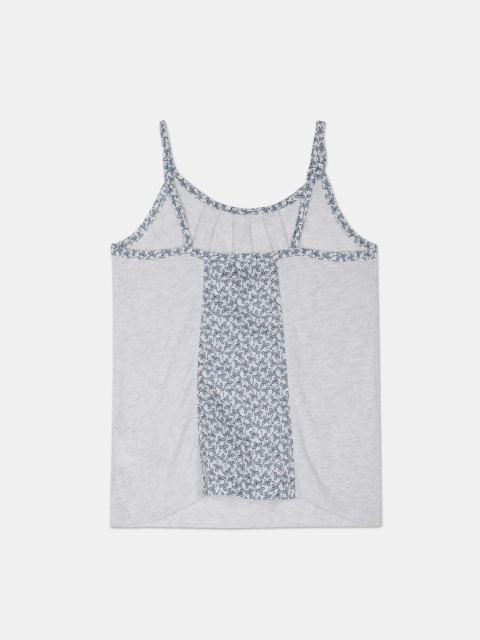 

GAP Grey Floral Printed Tank Top