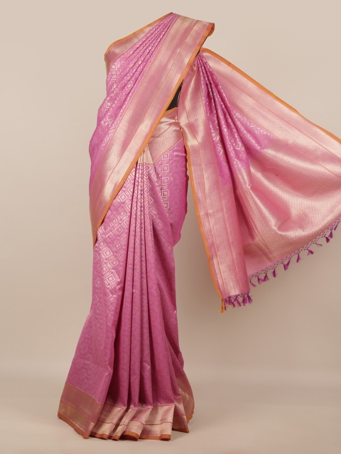 

Pothys Pink Pure Silk Woven Design Banarasi Saree