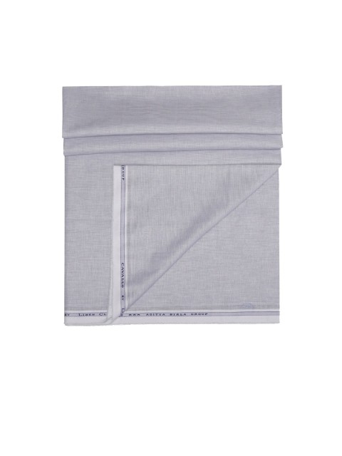 

CAVALLO by Linen Club Men Grey Striped Unstitched Shirt Clothing Fabric