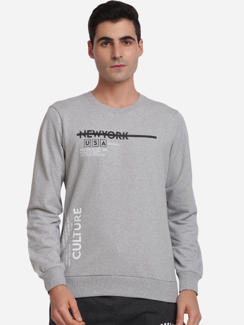 

MASH UNLIMITED Men Grey Printed Sweatshirt