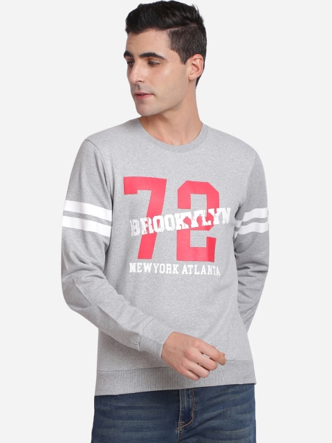 

MASH UNLIMITED Men Grey Printed Sweatshirt