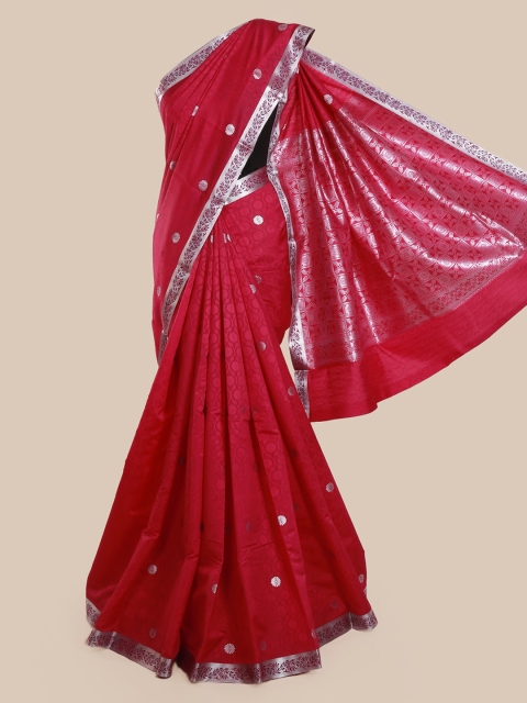 

Pothys Pink Woven Design Art Silk Saree