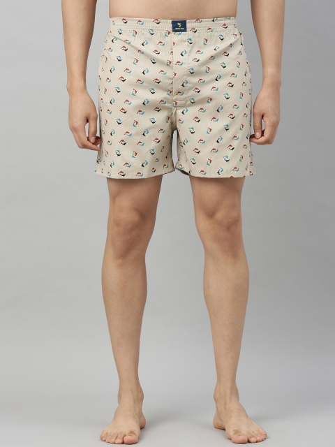 

Joven Men Beige & Red Printed Boxers JB1P-FS