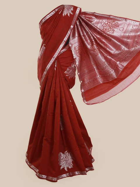 

Pothys Maroon Woven Design Art Silk Saree