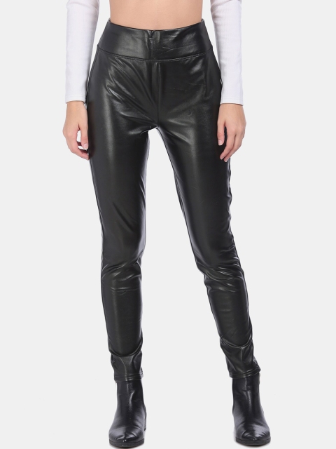 

GAP Women Black Elasticized Waist Solid Leggings