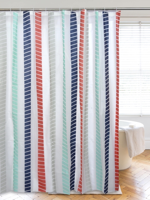 

Clasiko Multicolored Bath Shower Bathroom Curtain, Multi