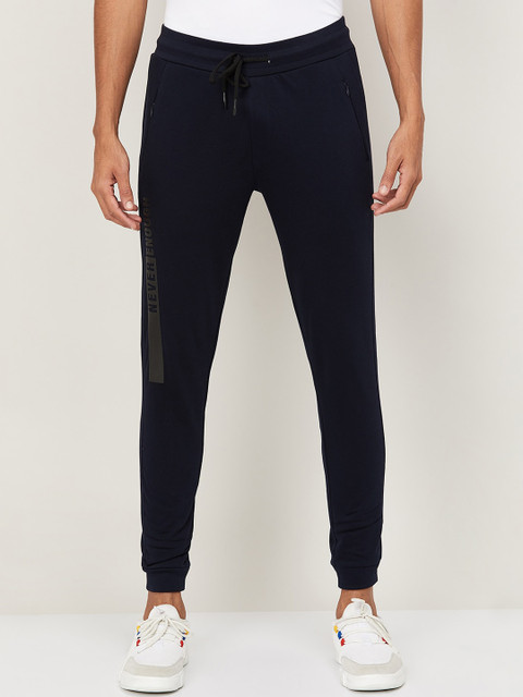 

Kappa Men Navy Blue Solid Slim-Fit Joggers