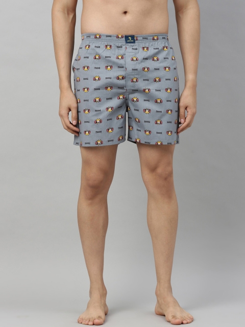 

Joven Men Grey & Yellow Printed Boxers JB1P-BM