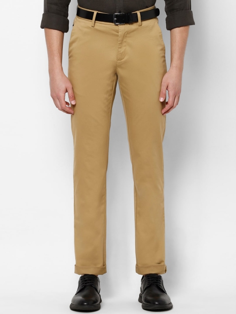 

Allen Solly Men Beige Regular Fit Solid Formal Trousers