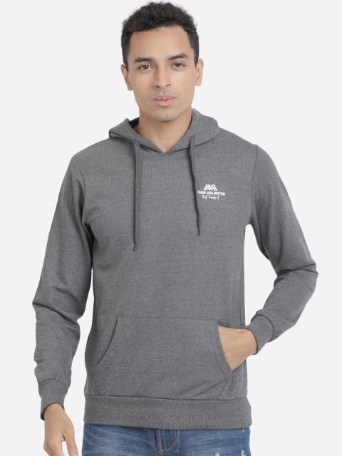 

MASH UNLIMITED Men Grey Solid Sweatshirt