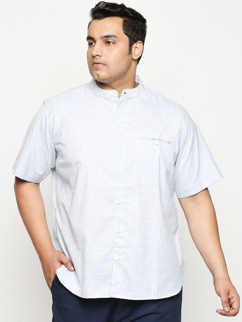 

Vivids India Men Blue Regular Fit Solid Casual Shirt