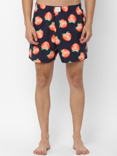 

AMERICAN EAGLE OUTFITTERS Men Black & Orange Printed Boxers WEE0230973800