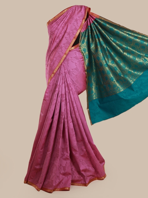 

Pothys Lavender & Green Art Silk Printed Saree
