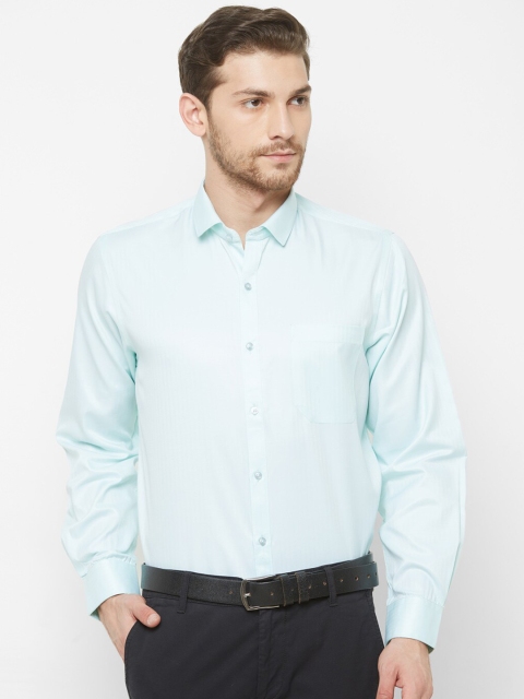

Solemio Men Blue Regular Fit Solid Casual Shirt