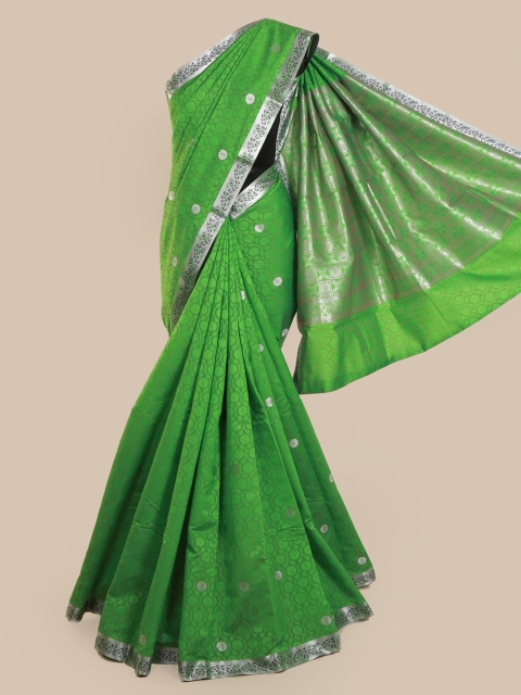 

Pothys Green Printed Art Silk Saree