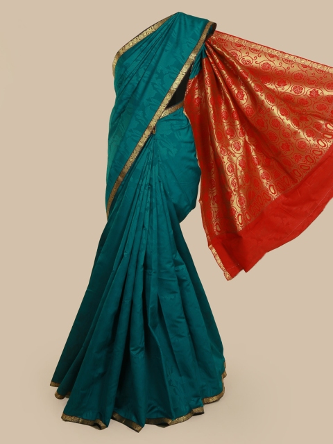 

Pothys Green Woven Design Art Silk Saree