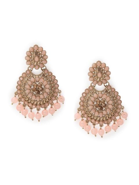 

Rangriti Pink Contemporary Chandbalis