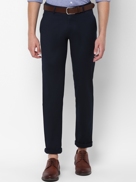 

Allen Solly Men Navy Blue Slim Fit Solid Regular Trousers