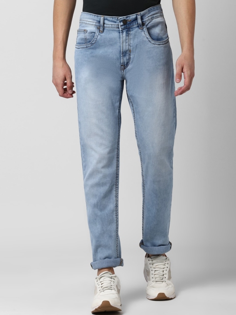 

Peter England Casuals Men Blue Tapered Fit Mid-Rise Stretchable Clean Look Jeans