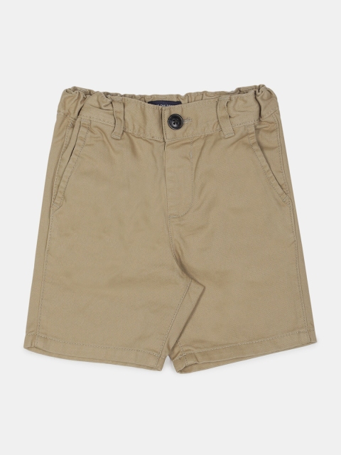 

The Childrens Place Boys Brown Solid Regular Fit Cotton Chino Shorts