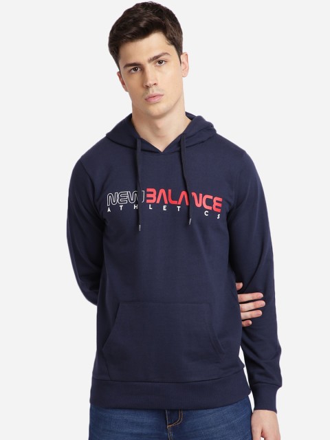

MASH UNLIMITED Men Navy Blue Printed Hooded Sweatshirt
