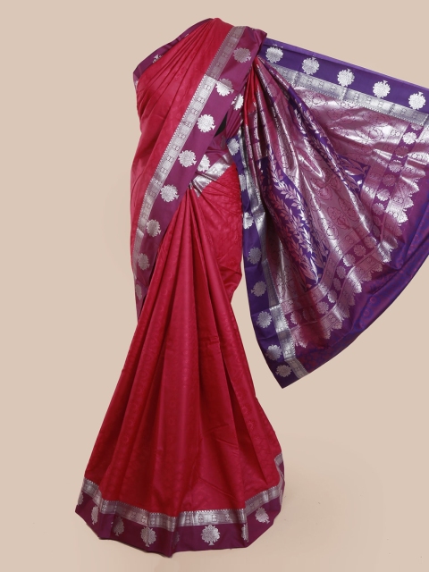 

Pothys Magenta Woven Design Art Silk Saree