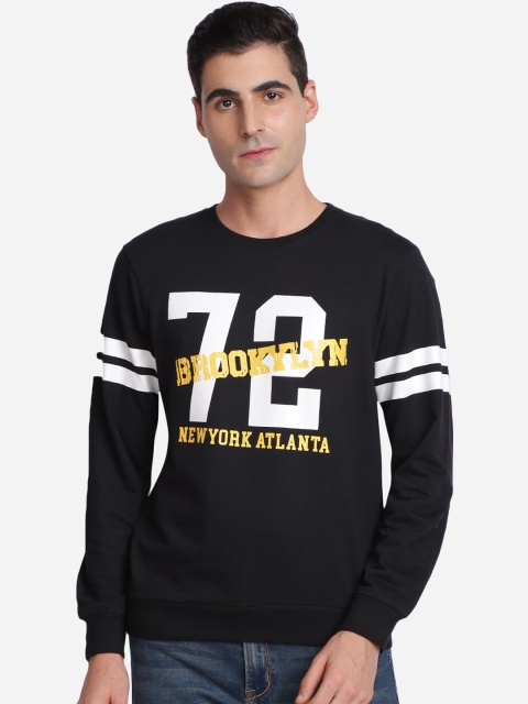 

MASH UNLIMITED Men Black Printed Sweatshirt