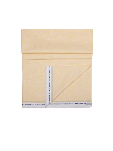 

CAVALLO by Linen Club Men Beige Solid Shirt Clothing Fabric