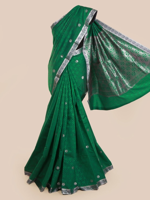 

Pothys Green Printed Art Silk Saree