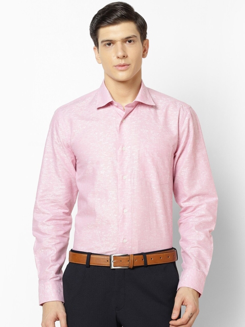 

Blackberrys Men Pink Striped Formal Shirt