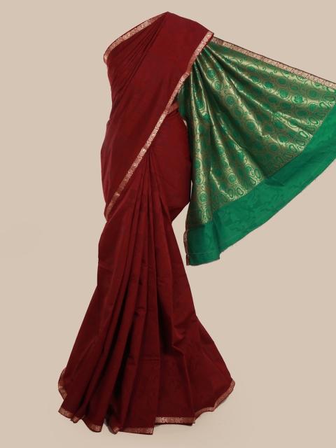 

Pothys Maroon Woven Design Art Silk Saree