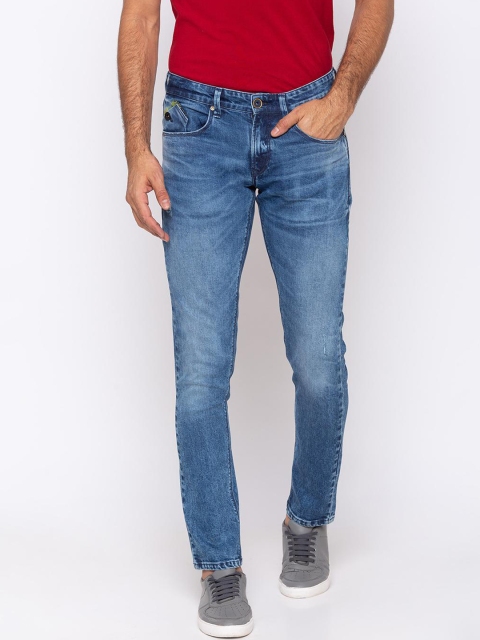 

SPYKAR Men Blue Slim Fit Low-Rise Low Distress Jeans
