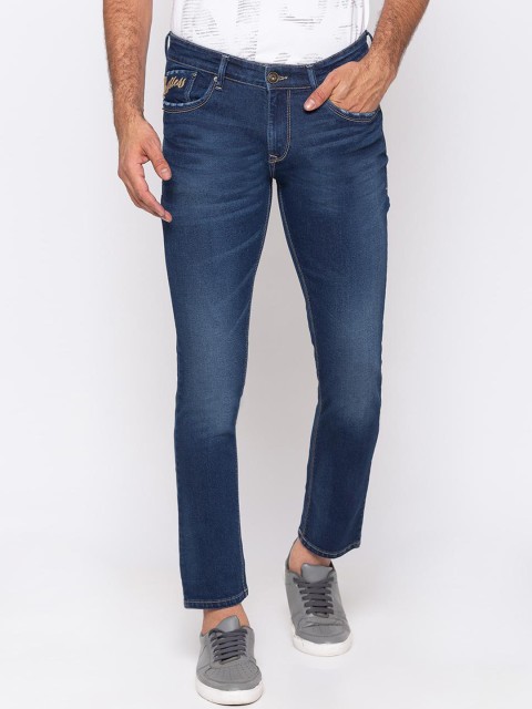 

SPYKAR Men Navy Blue Slim Fit Low-Rise Clean Look Jeans