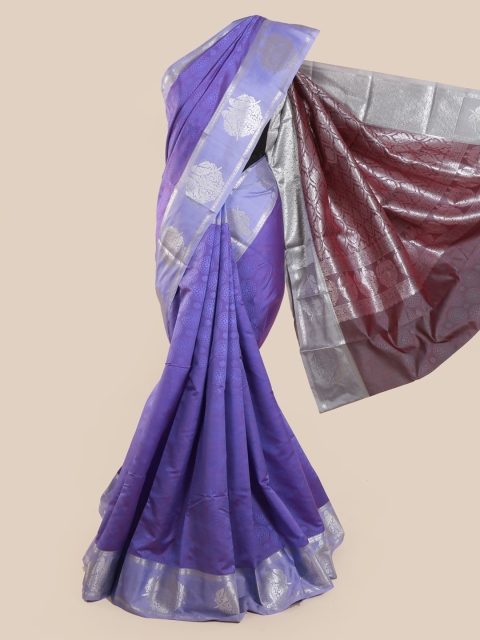 

Pothys Violet Woven Design Art Silk Saree
