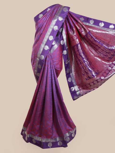 

Pothys Violet Woven Design Art Silk Saree