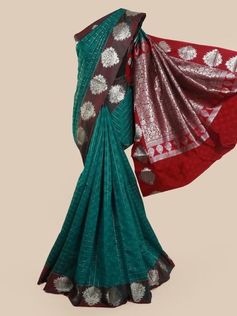 

Pothys Green Woven Design Art Silk Saree