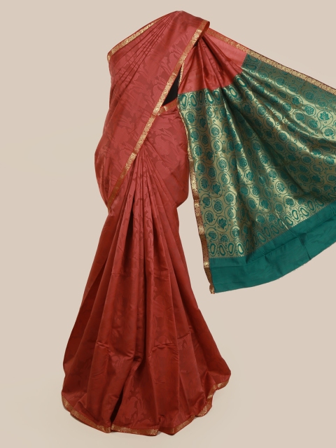 

Pothys Rust Woven Design Art Silk Saree