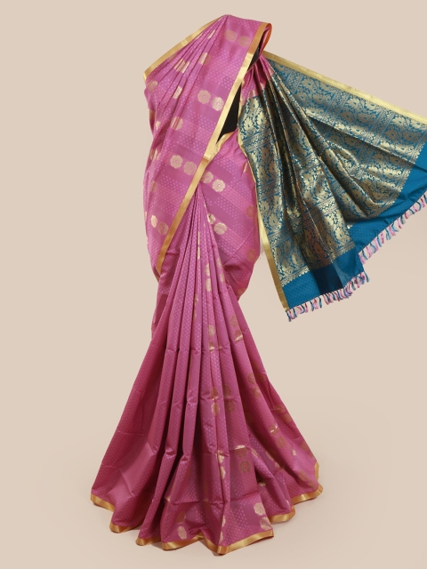 

Pothys Lavender Woven Design Art Silk Saree