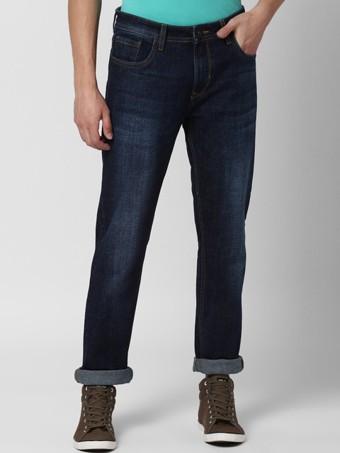 

Peter England Casuals Men Navy Blue Tapered Fit Jeans