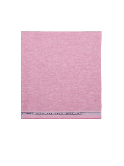 

CAVALLO by Linen Club Men Pink Solid Shirting Fabric