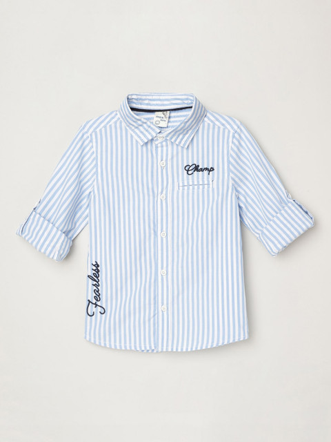 

max Boys Multicoloured Regular Fit Striped Casual Shirt, Multi