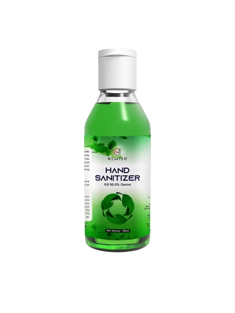 

NEWISH Hand Sanitizers with Alcohol and Lemon Pocket Size - 100 ml, Green