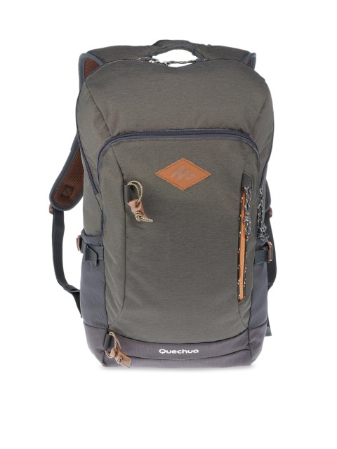 

Quechua By Decathlon Unisex Grey & Navy Blue Backpacks