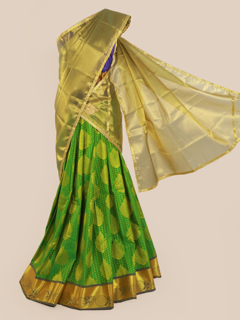 

Pothys Gold-Toned Woven Design Tissue Saree